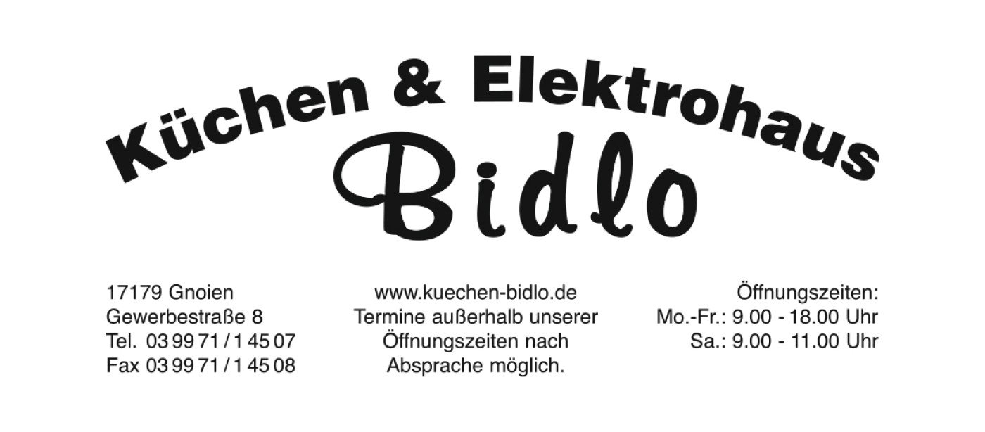 Homepage Küchen- und Elektrohaus Bidlo