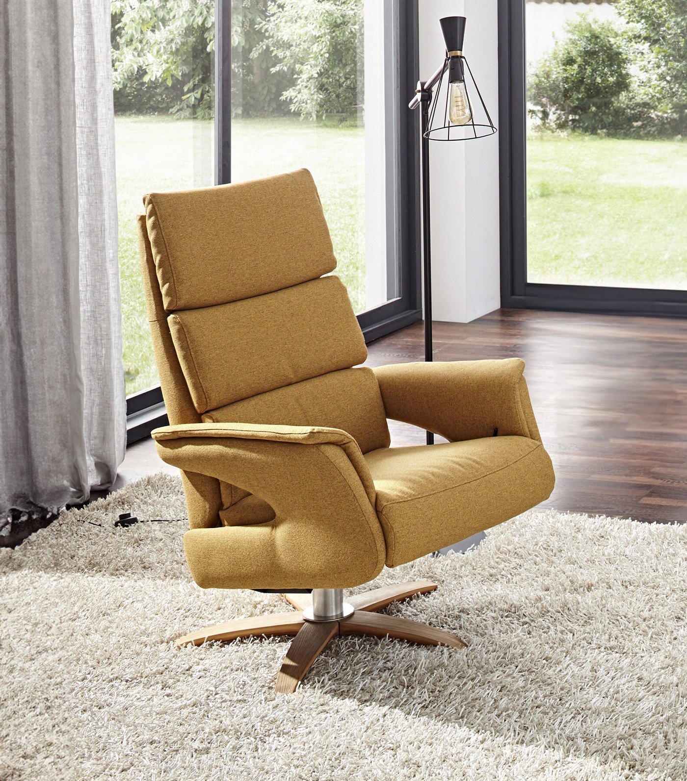 Sessel Stoff Gelb