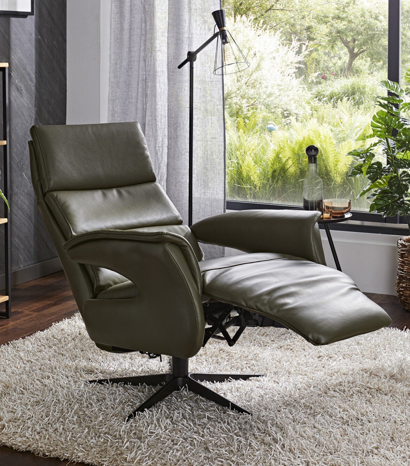 Sessel Leder Grün