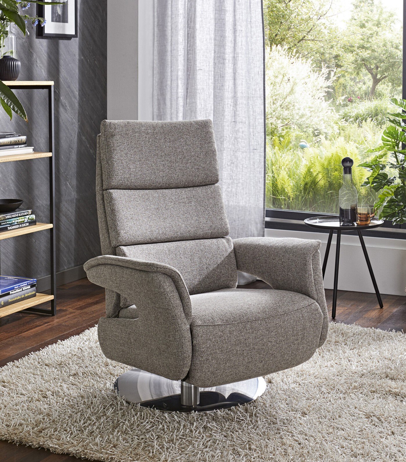 Sessel Stoff Grau
