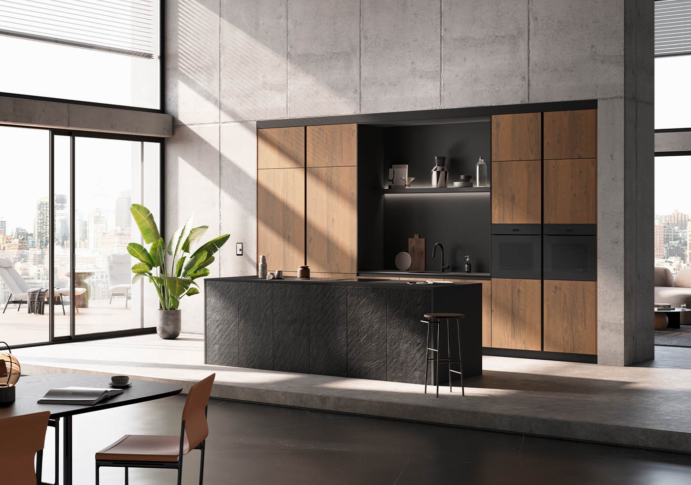 AV 7030 Black Star / AV 6082 Wildeiche-nougat