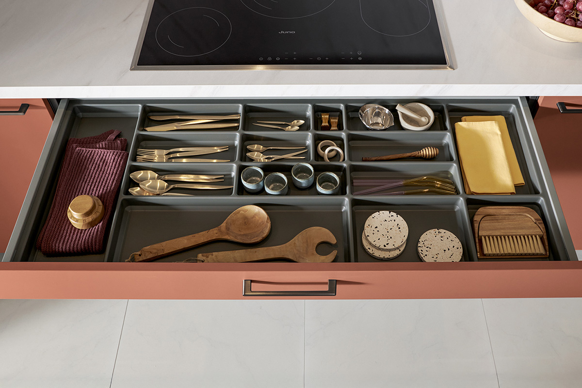 Besteckeinsatz – Orientrot