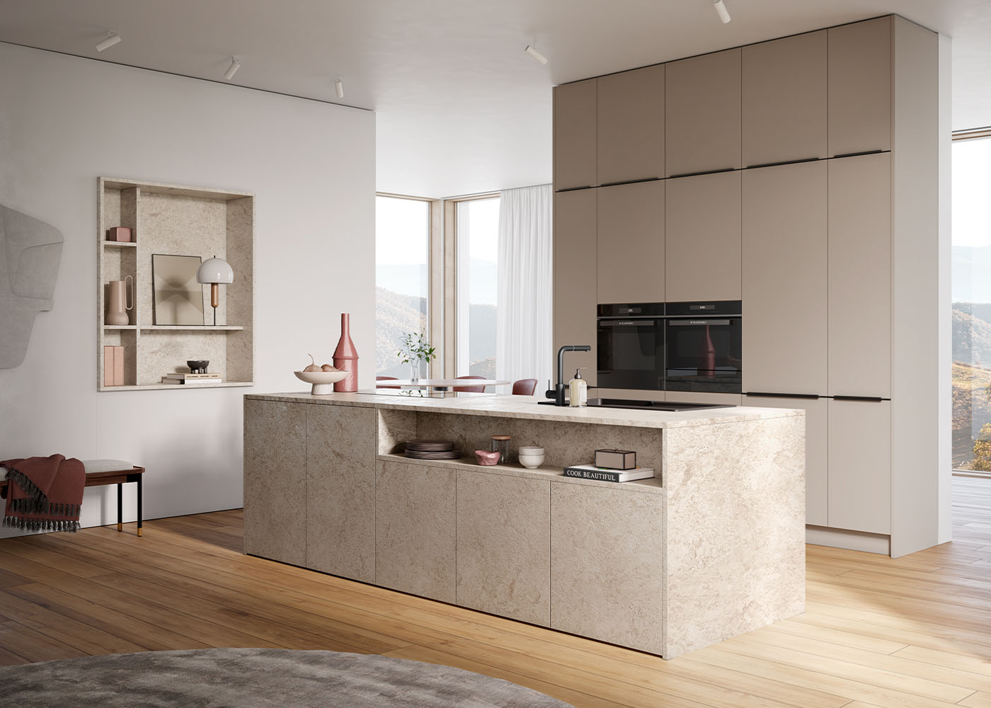 AV 3050 Granit-beige Repro / AV 6000 Umbra-natur