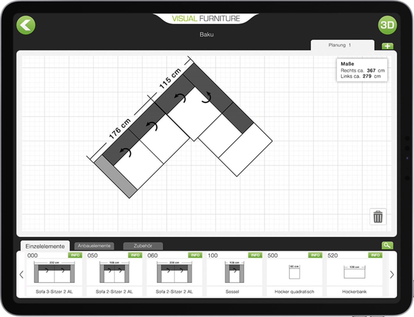 Visual Furniture 3D Planung