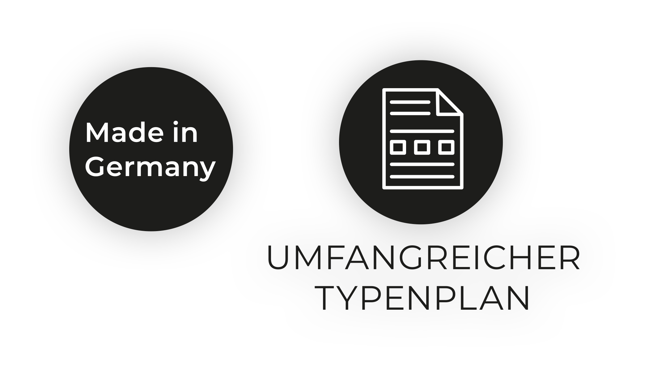 Made in Germany, umfangreicher Typenplan