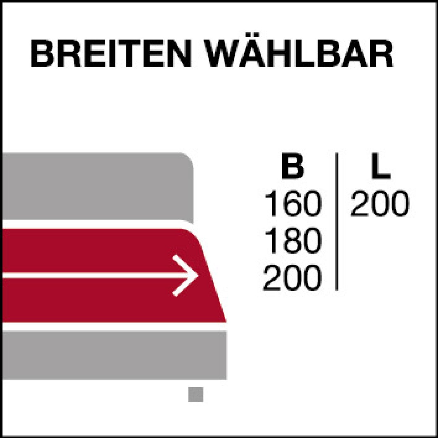 Breite wählbar