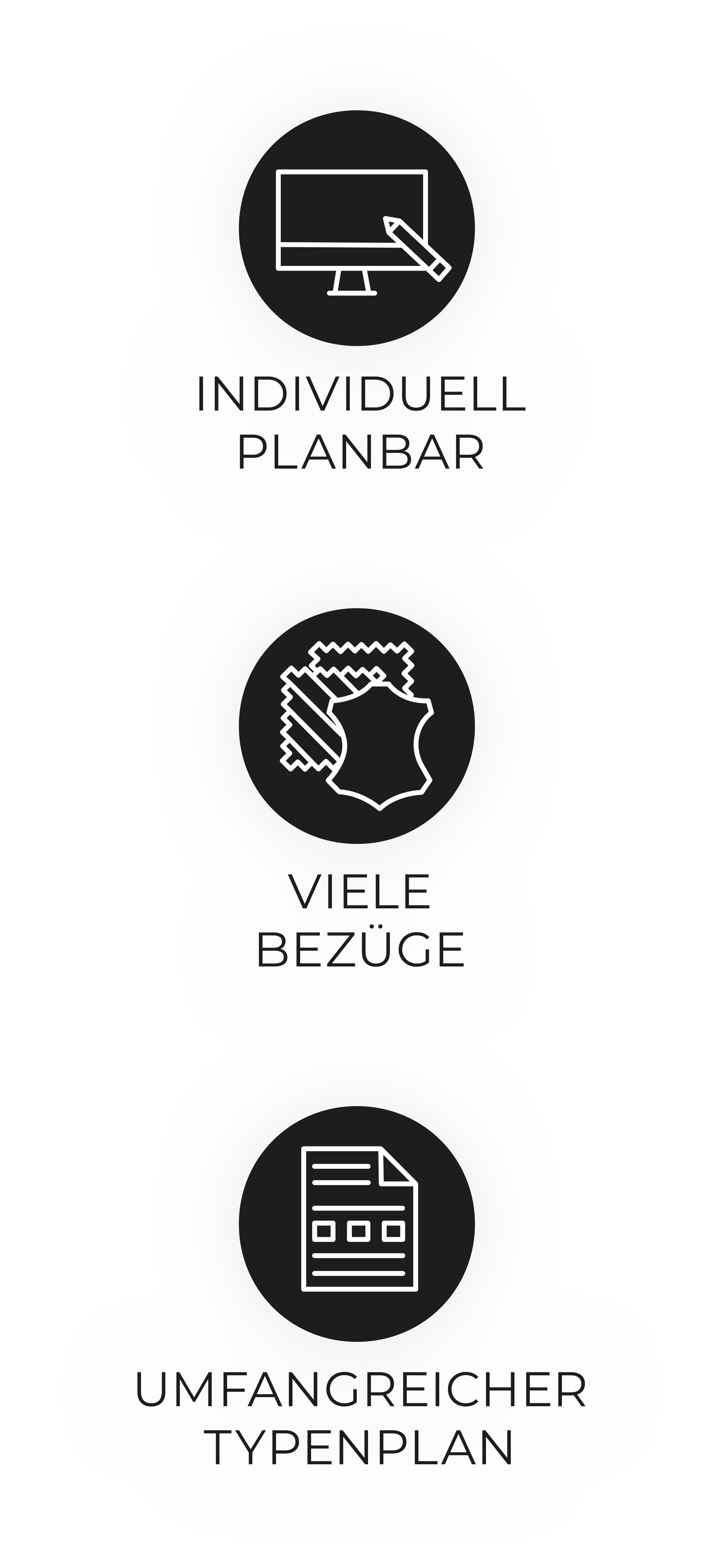 Individuell planbar, Viele Bezüge, Typenplan