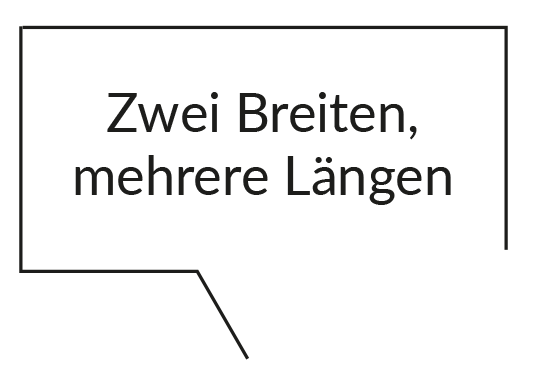 Zwei Breiten, mehrere Längen