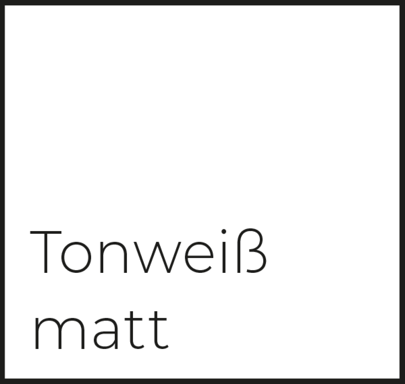 Tonweiß Matt