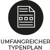 Umfangreicher Typenplan