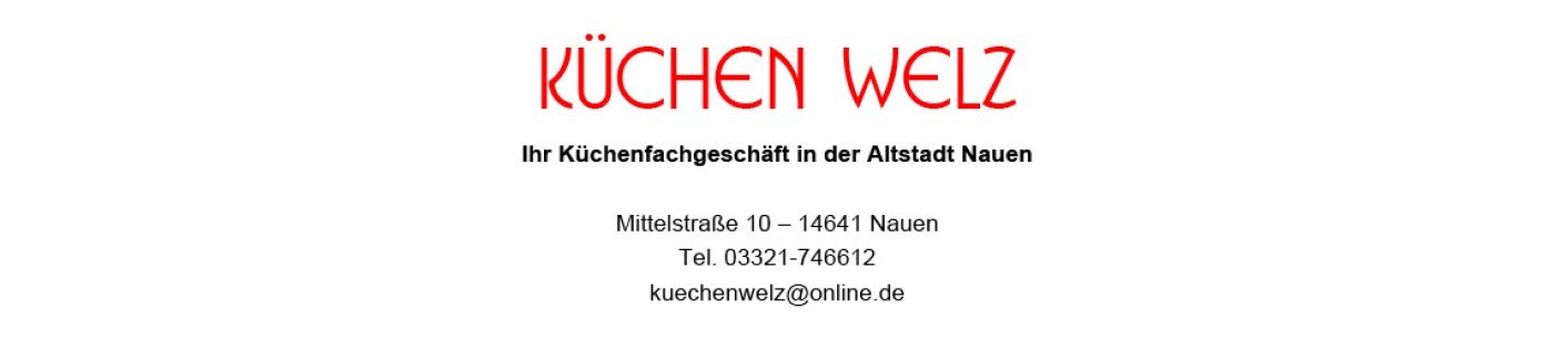Homepage Küchen Welz